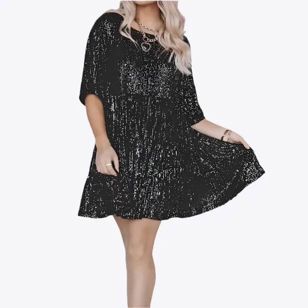 Starla - Soft Satin Finish Woman's Midi Dress