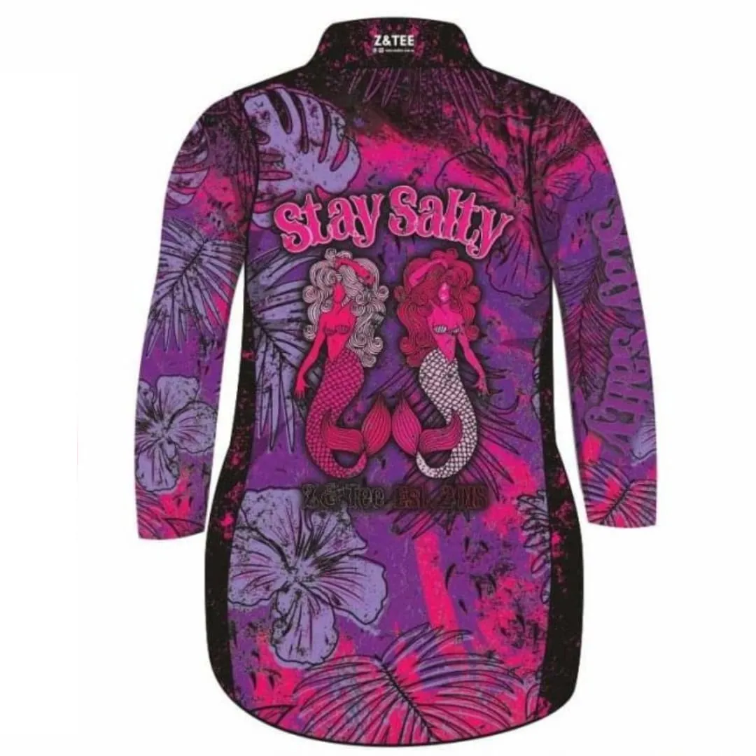 Stay Salty | Purple Pink Mermaid Lifestyle Fishing Dress