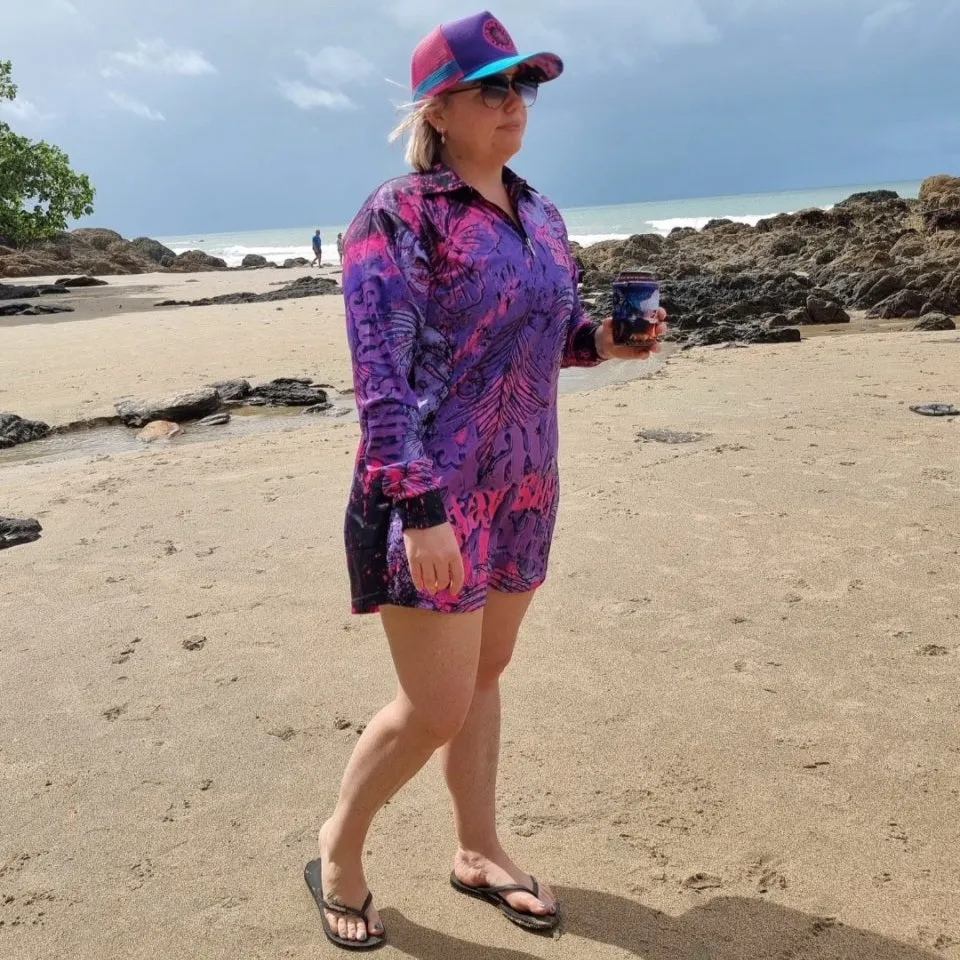 Stay Salty | Purple Pink Mermaid Lifestyle Fishing Dress