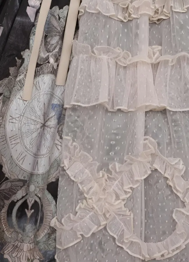 Steampunk Mesh Lolita Skirt