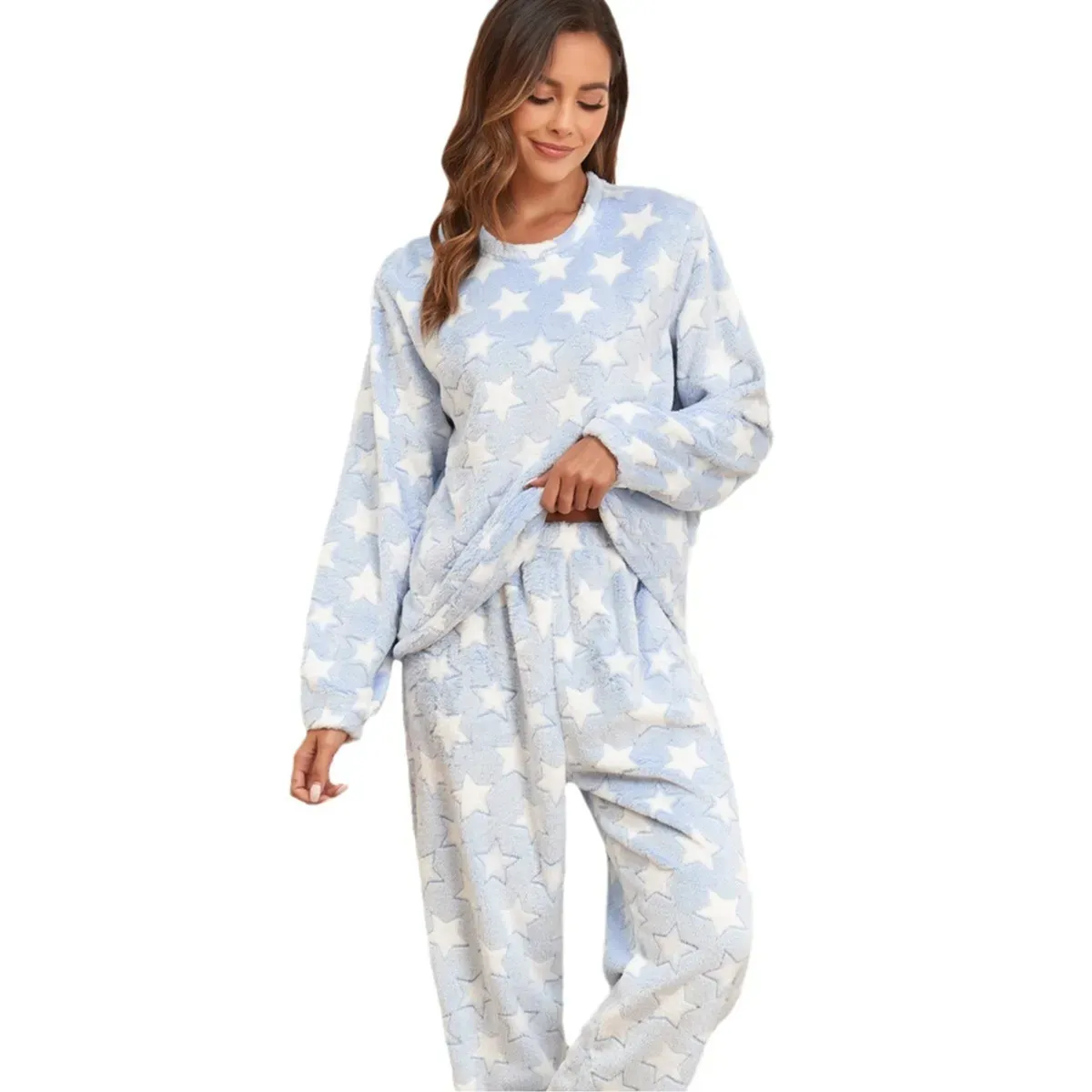 Stellar Dreams Fleece Long Sleeve Lounge Set