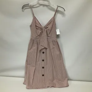 Striped Pattern Dress Casual Midi Cmc, Size S