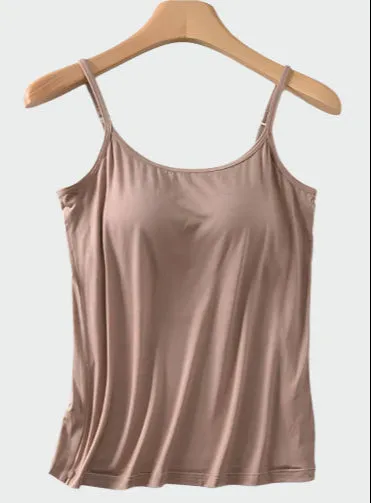 Sustainable Loungewear Vest with built in bra
