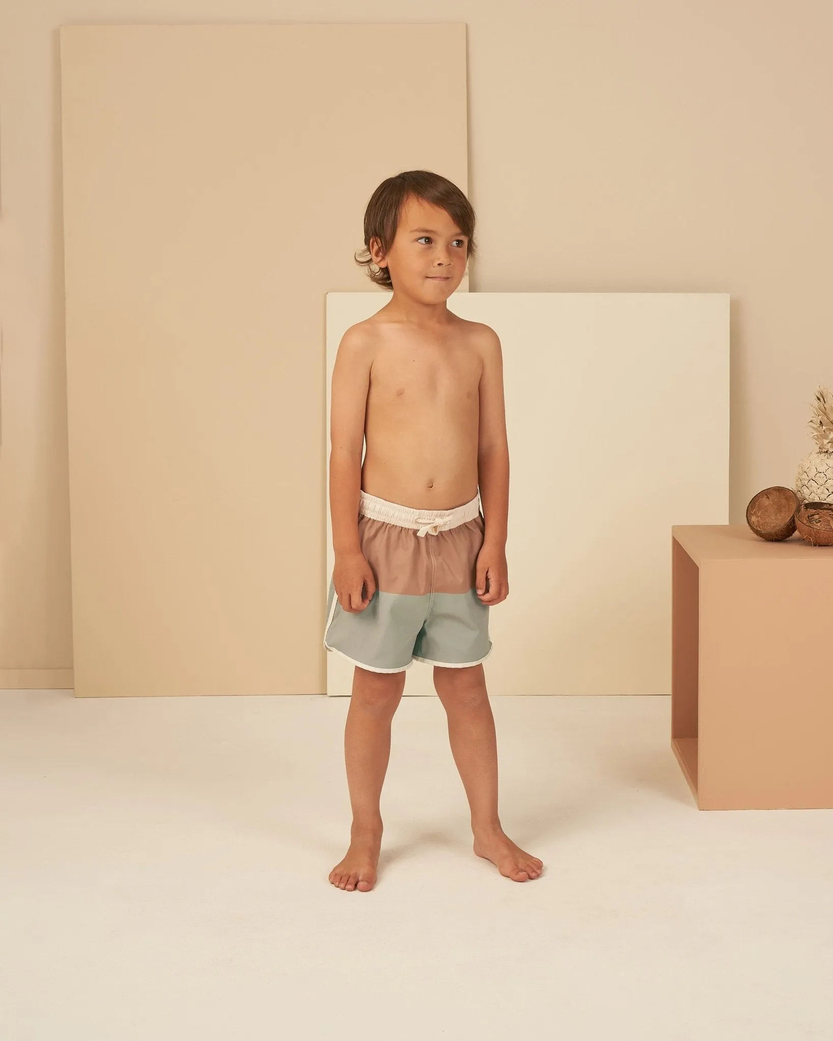 Swim Trunk || Color Block