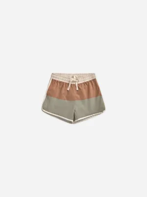 Swim Trunk || Color Block