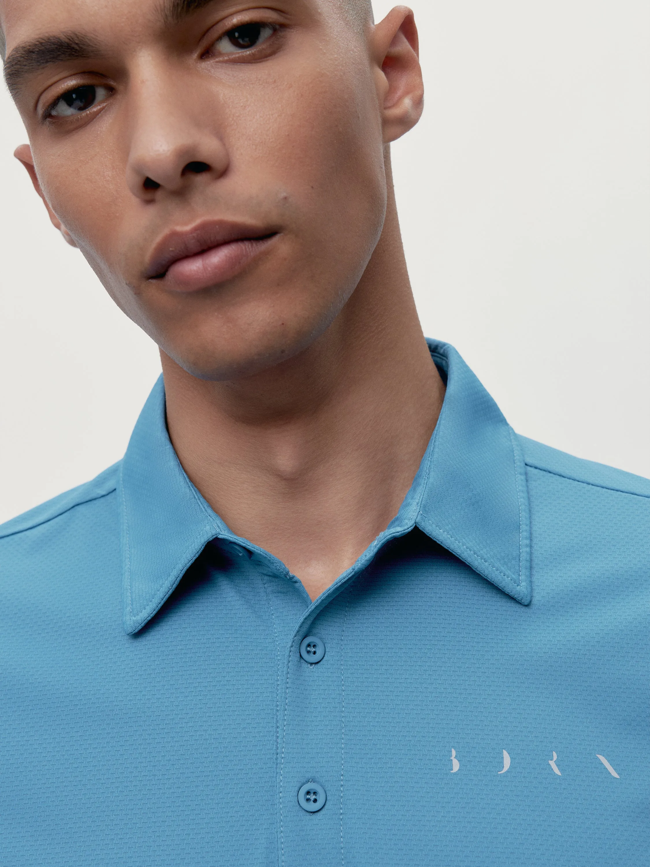T-shirt Polo Sidney Celadon Blue