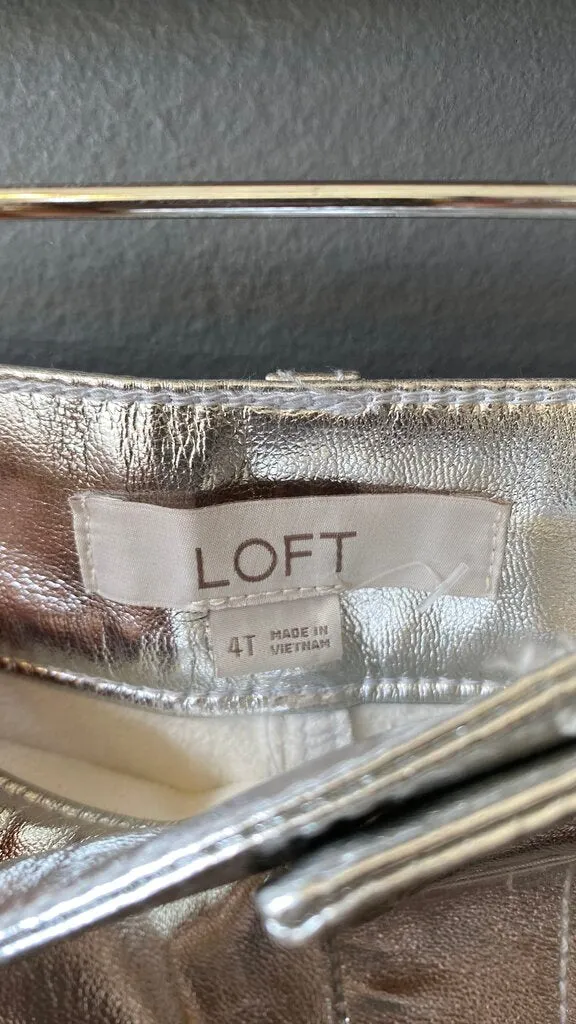Tall Silver Mini Skirt