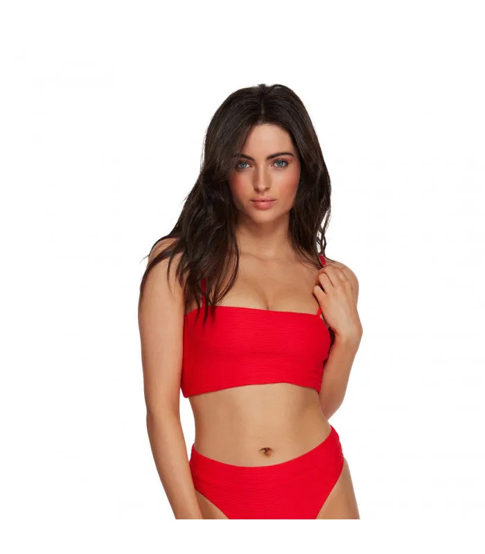 TANLINES TANK BIKINI TOP Red