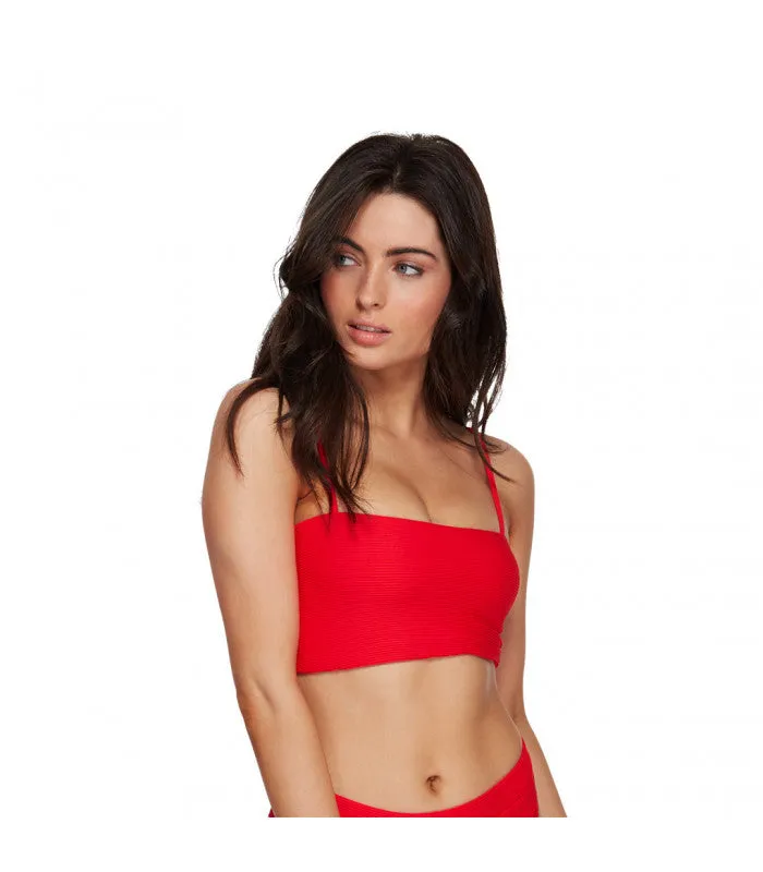TANLINES TANK BIKINI TOP Red