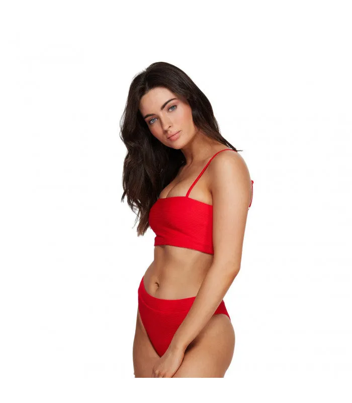 TANLINES TANK BIKINI TOP Red