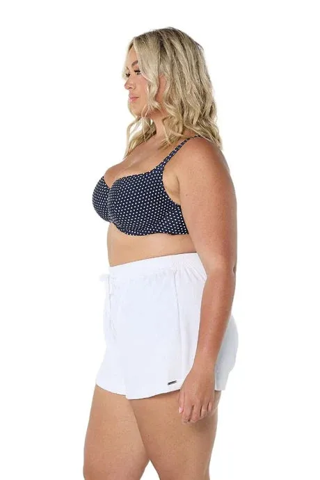 Terry Towelling Shorts - White