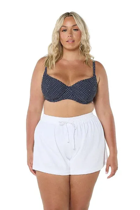 Terry Towelling Shorts - White