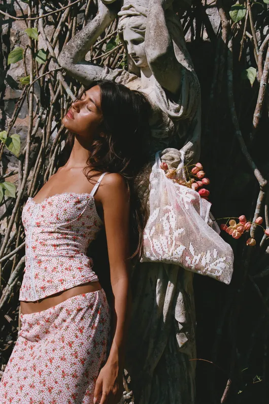 The Caroline Corset in Floral