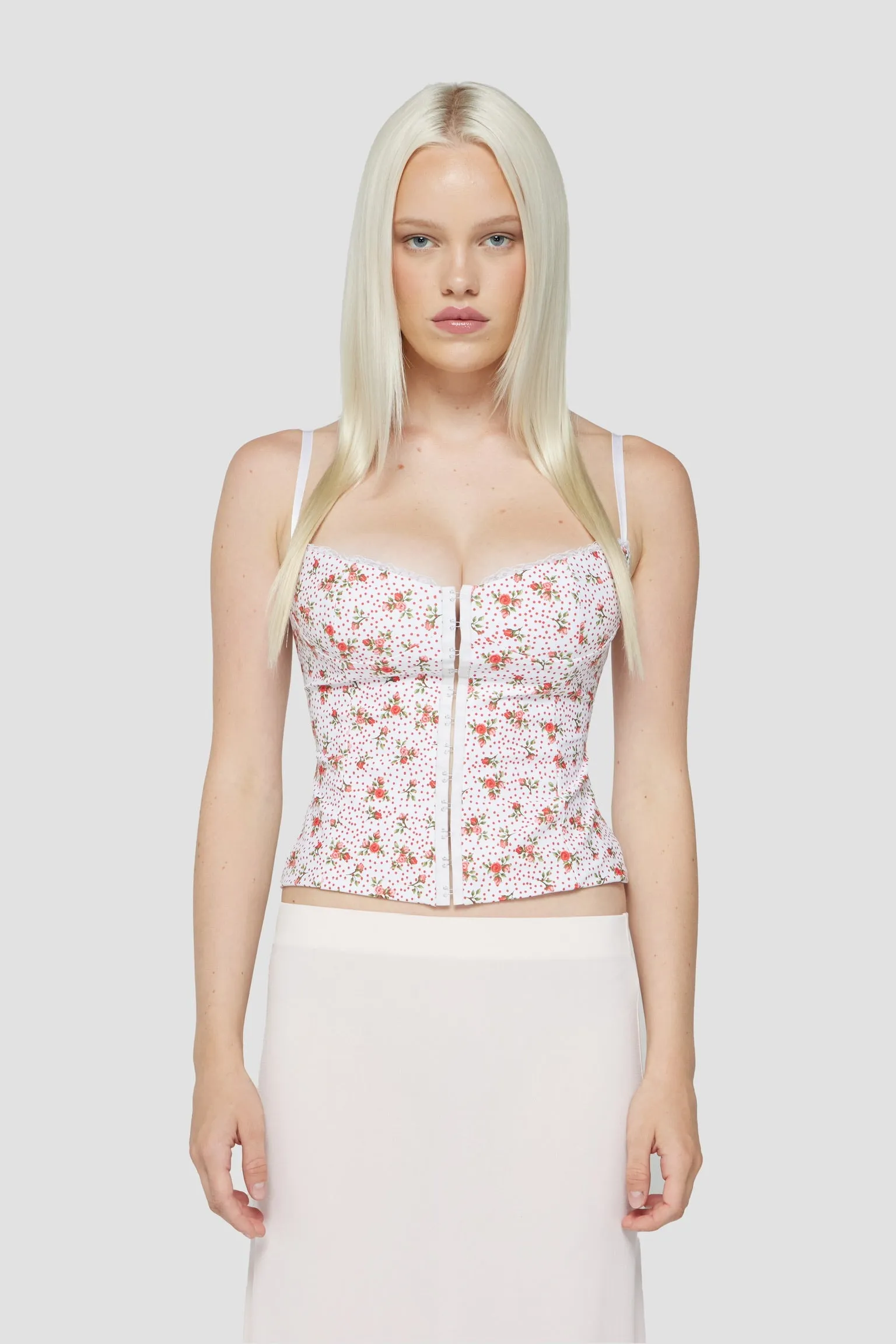 The Caroline Corset in Floral