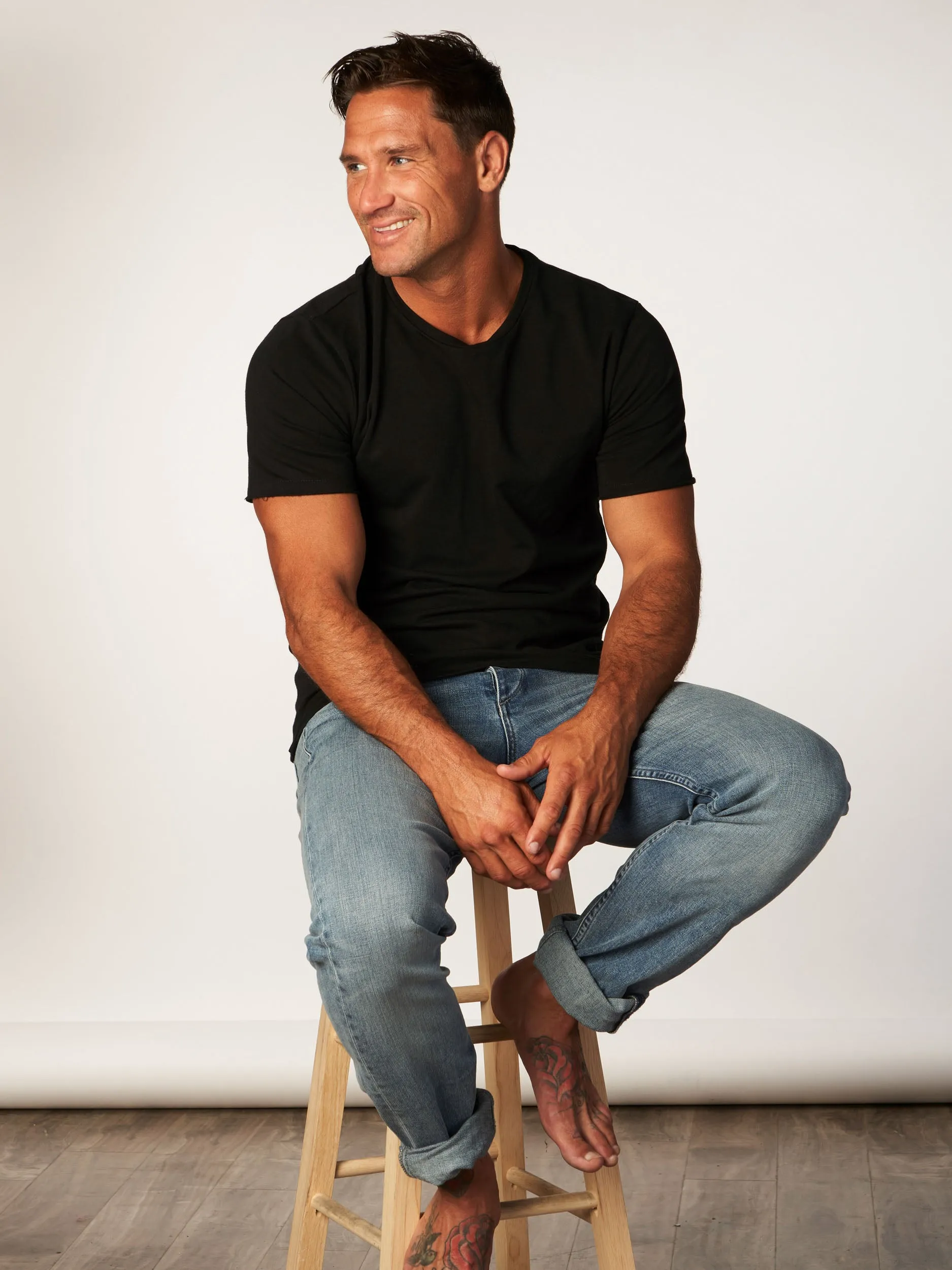 the terry tee - black