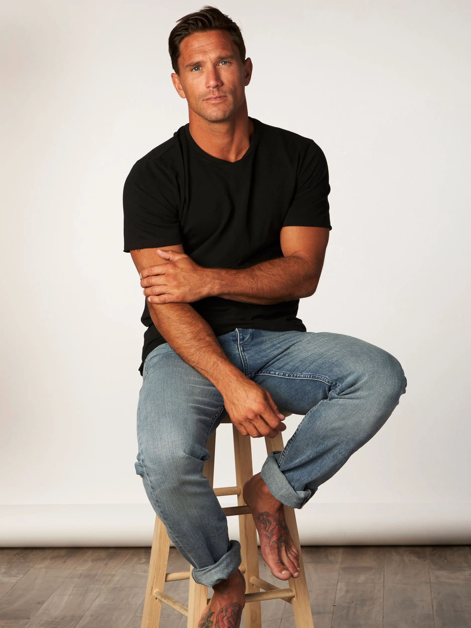 the terry tee - black