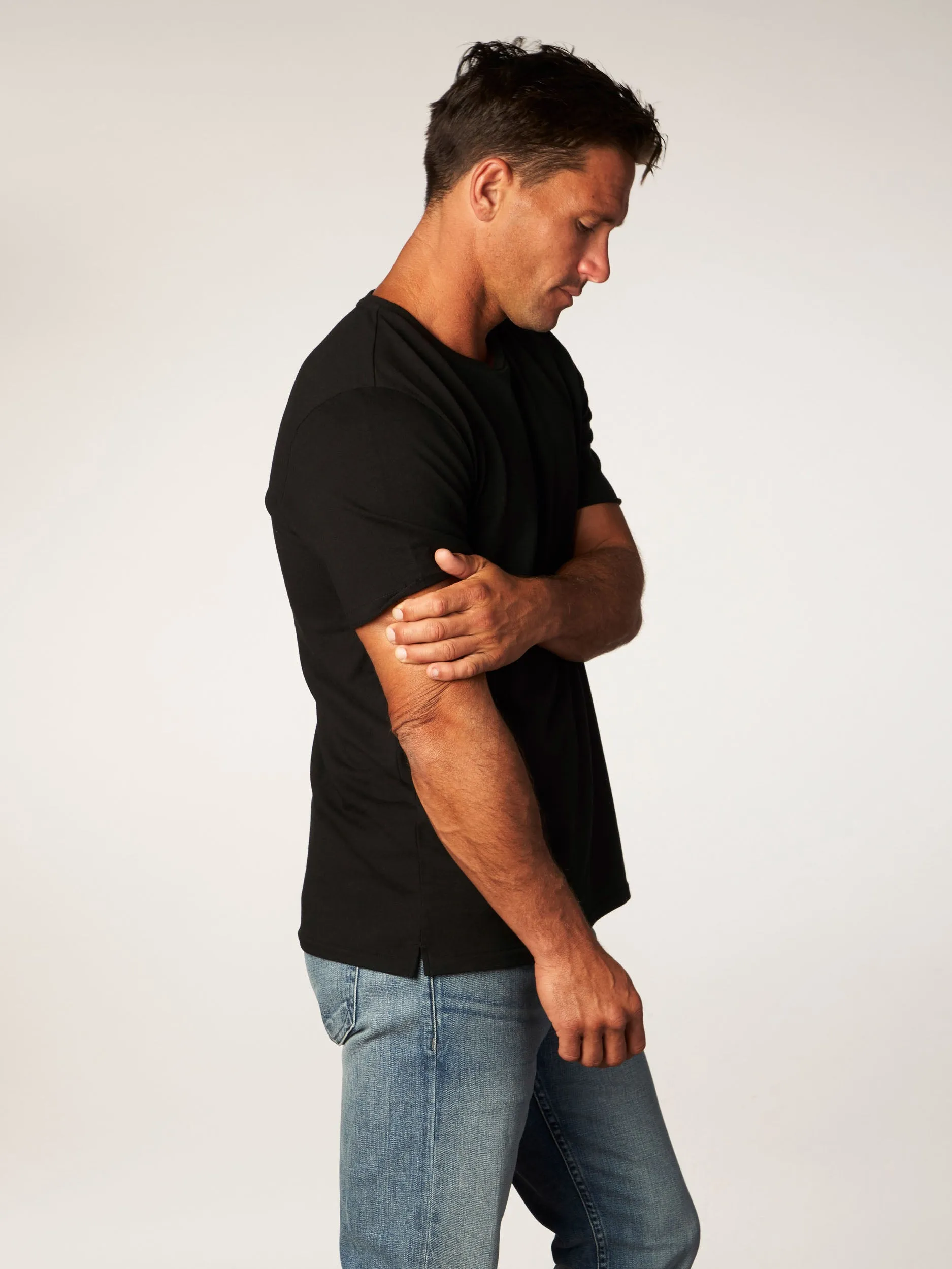 the terry tee - black