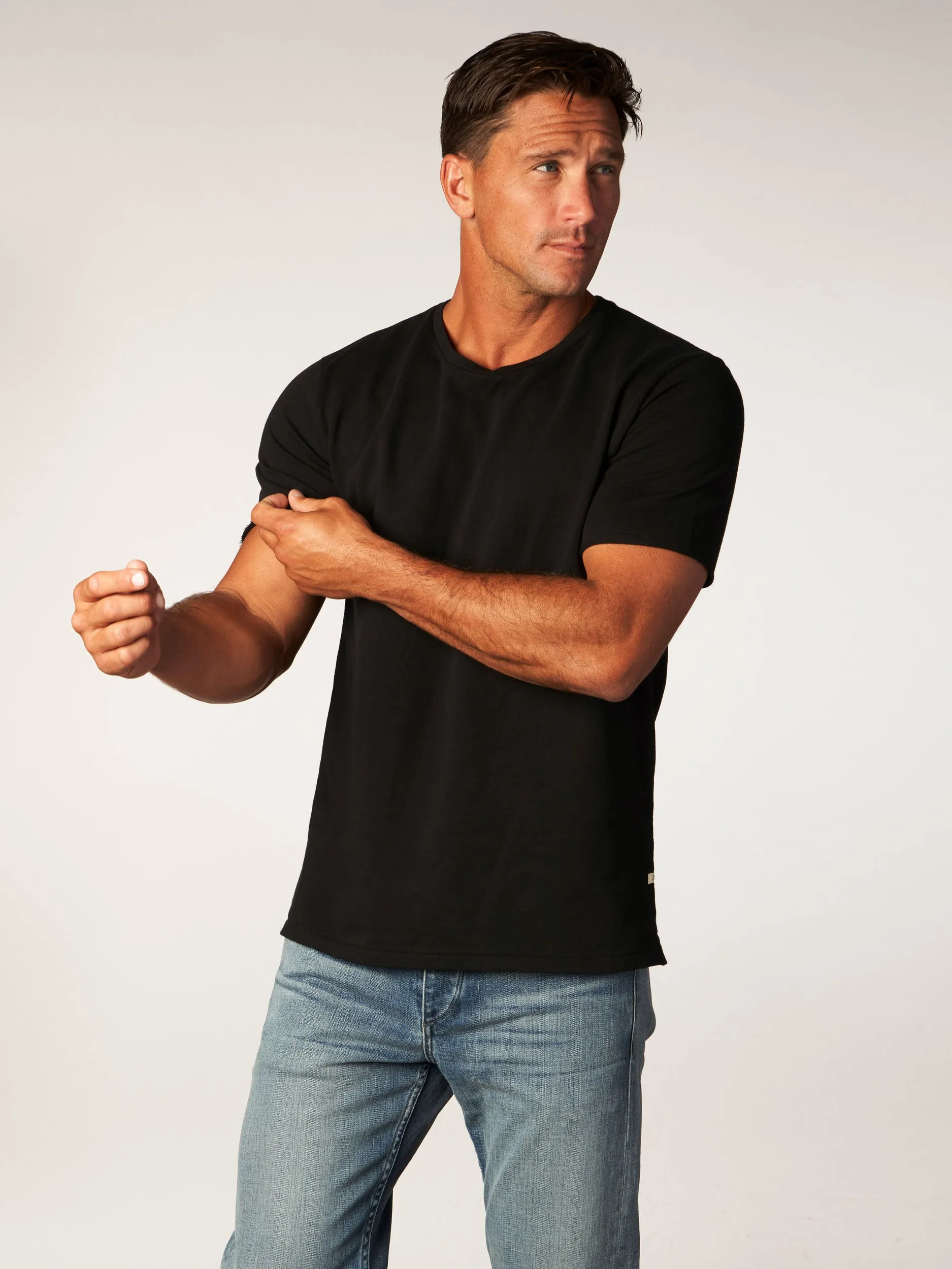 the terry tee - black