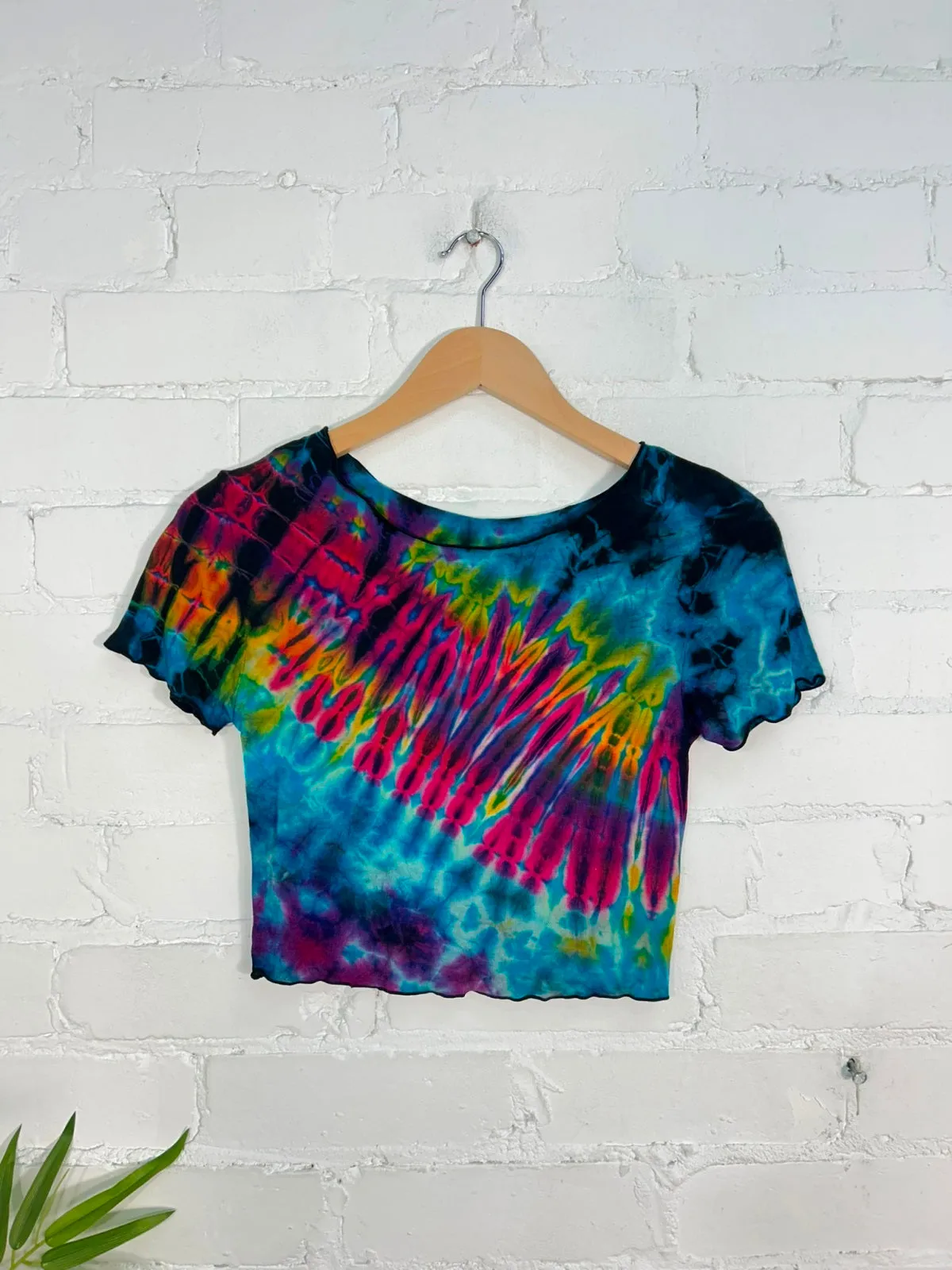 Tie Dye Short Sleeve Cropped T-Shirt