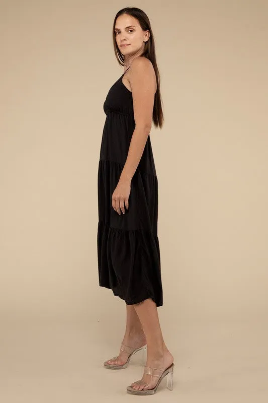 Tiered Cami Midi Dress