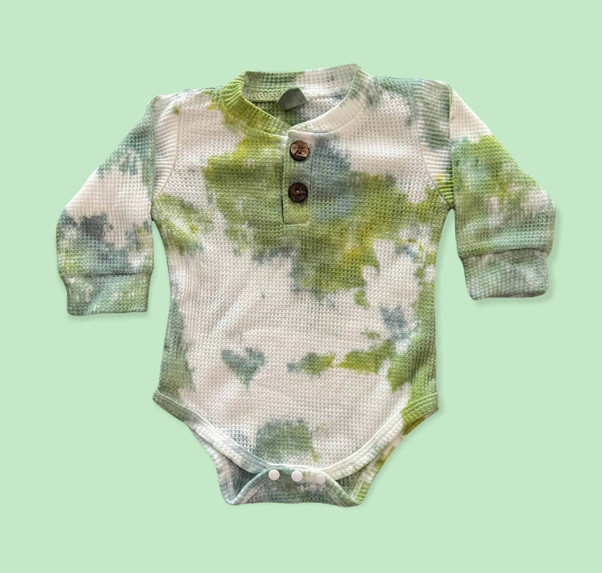 Toddler Green Tie Dye Onesie Jogger Set