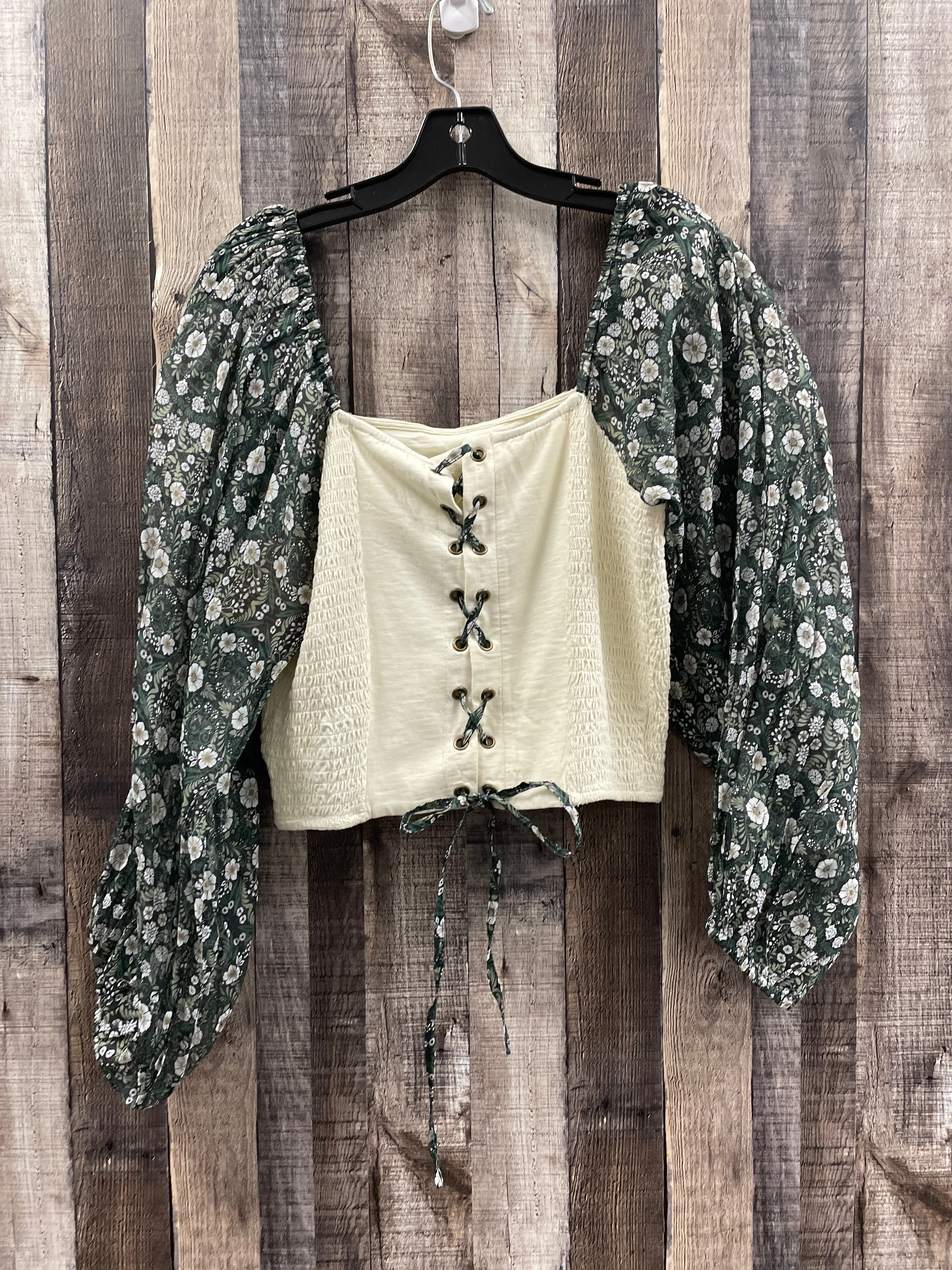 Top Long Sleeve By Forever That Girl In Floral Print, Size: M