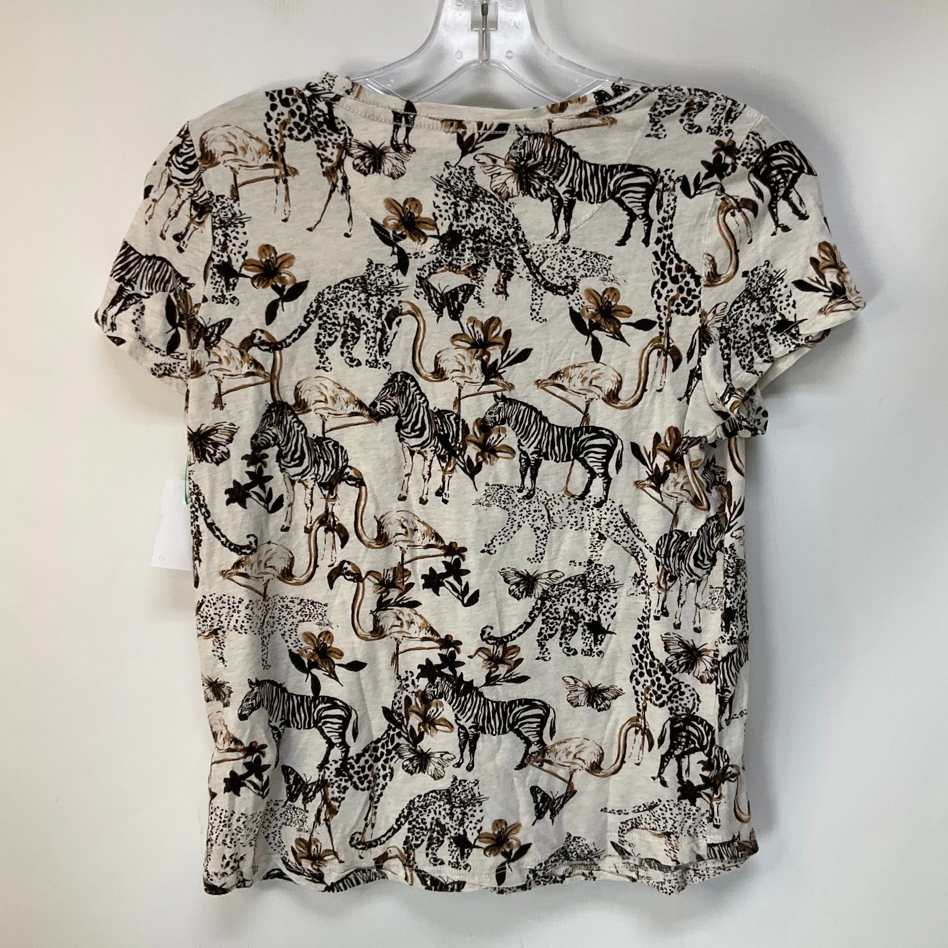 Top Short Sleeve By Anthropologie In Multi-colored, Size: Xs