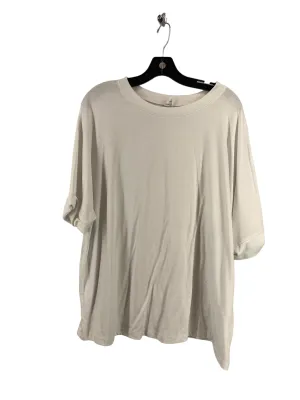 Top Short Sleeve By Clothes Mentor In White, Size: L