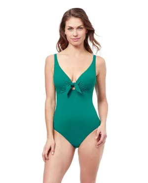Tutti Frutti Tie Front Underwire V-Neck One Piece