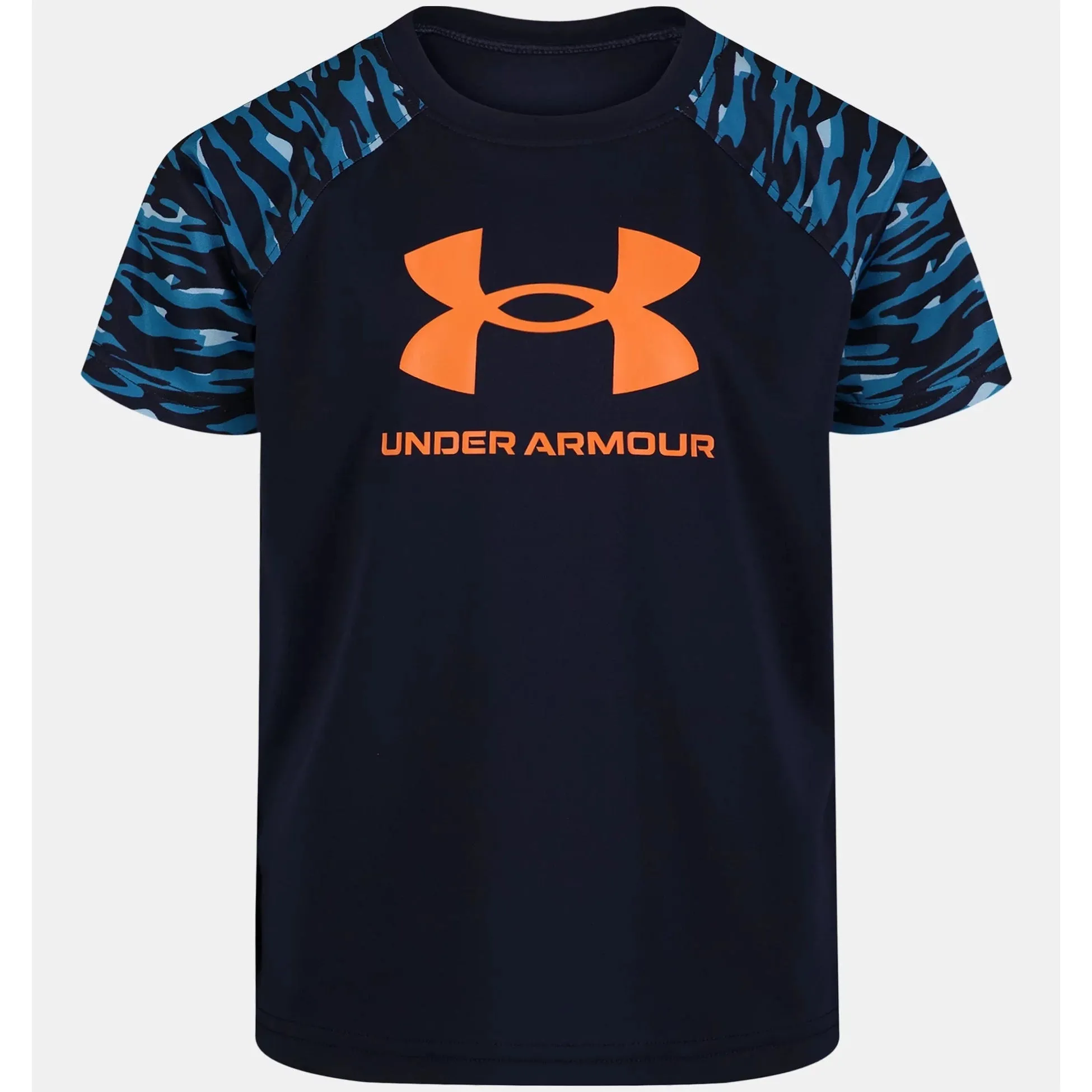 Under Armour Boy's UA Sediment Camo Raglan Short Sleeve