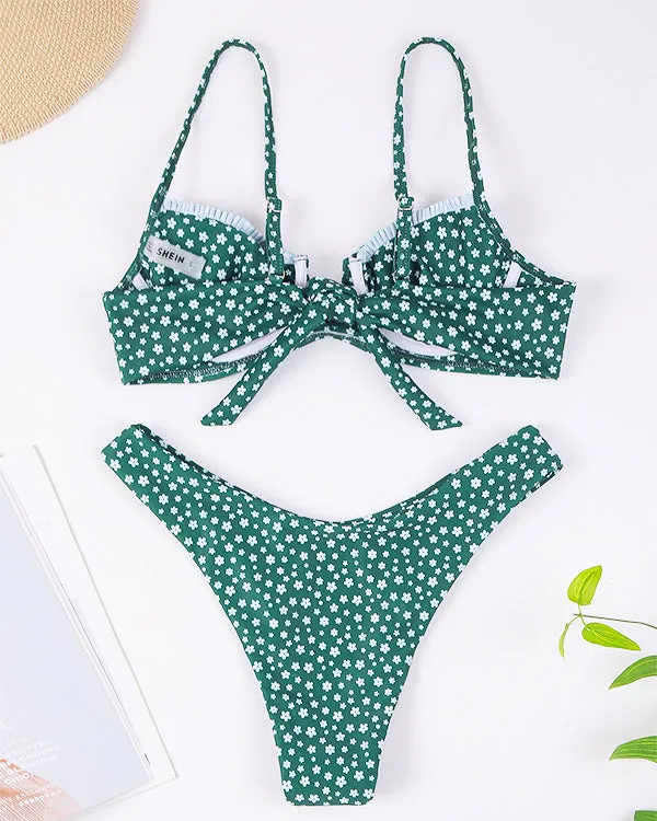 Underwire Floral Bikini Sets