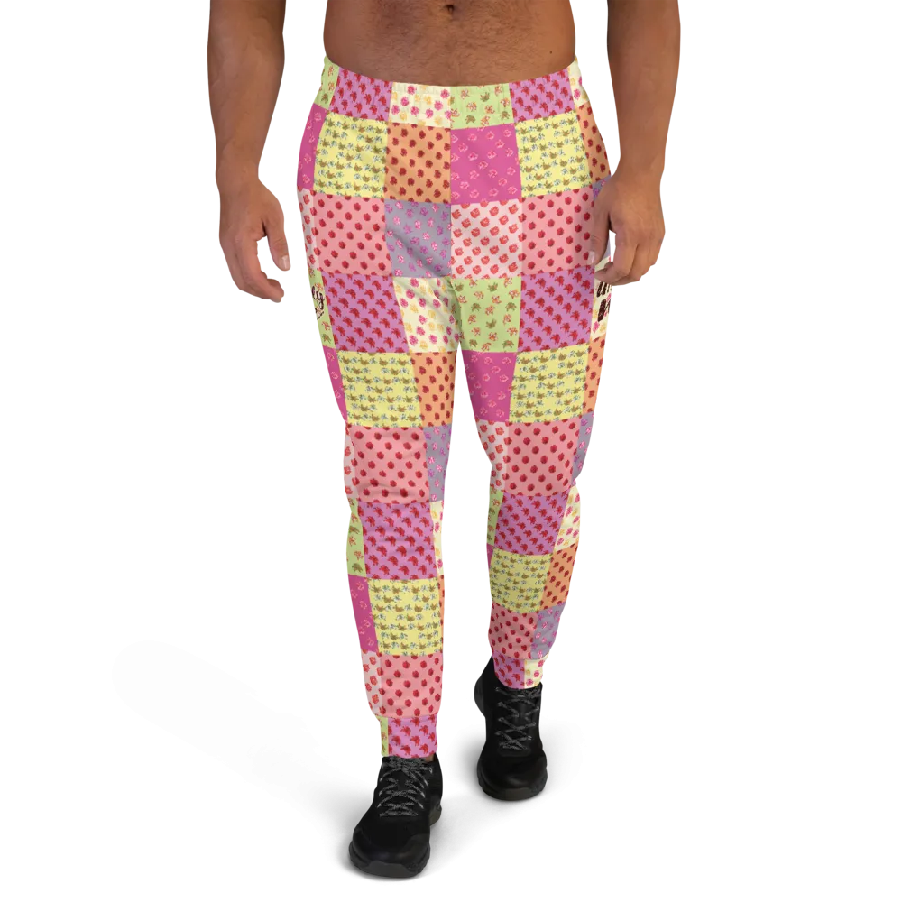 Uniquely Me Floral Pattern Men's Joggers