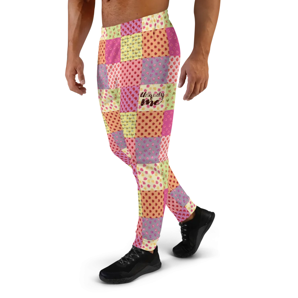 Uniquely Me Floral Pattern Men's Joggers