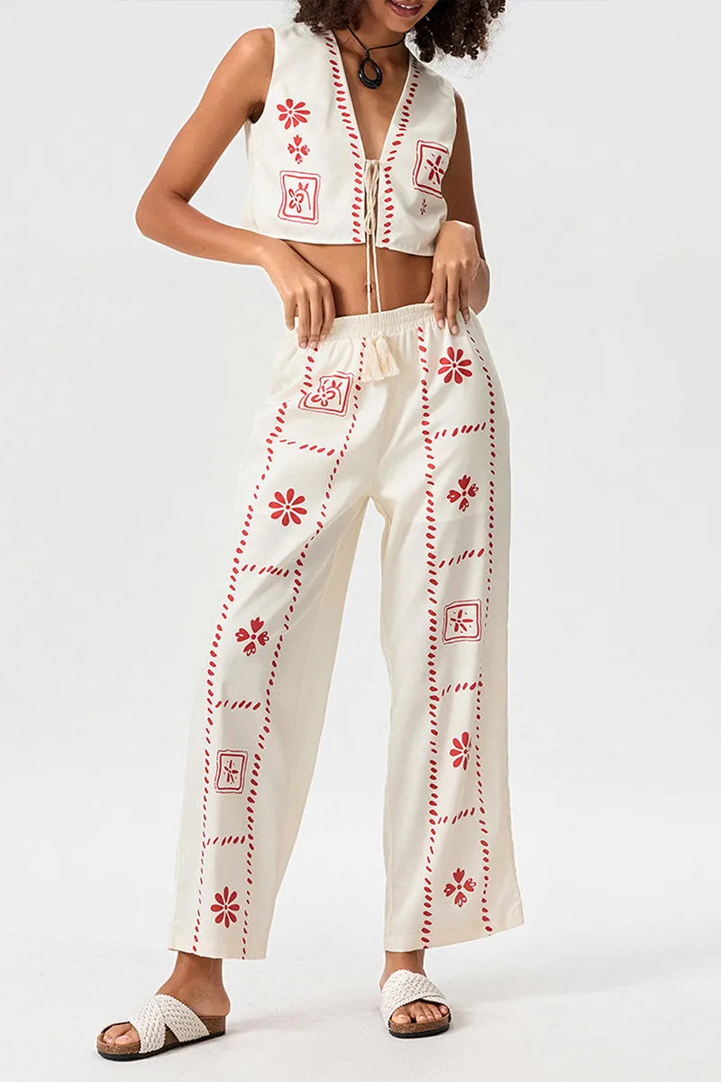 UT3135 Boho Shirt and Pants Set