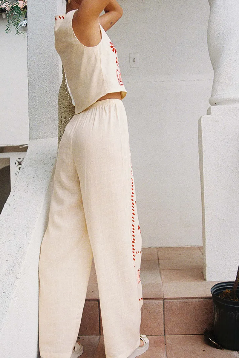 UT3135 Boho Shirt and Pants Set