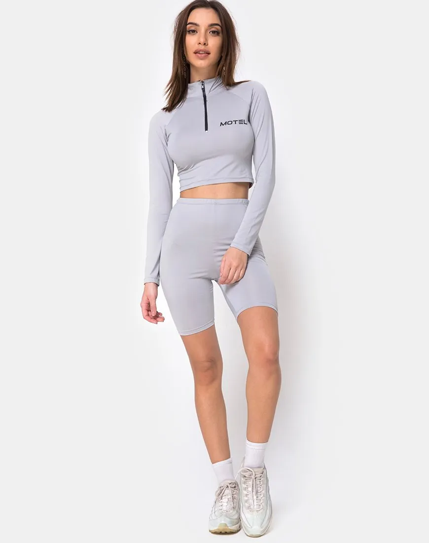 Vanya Crop Top in Grey Motel