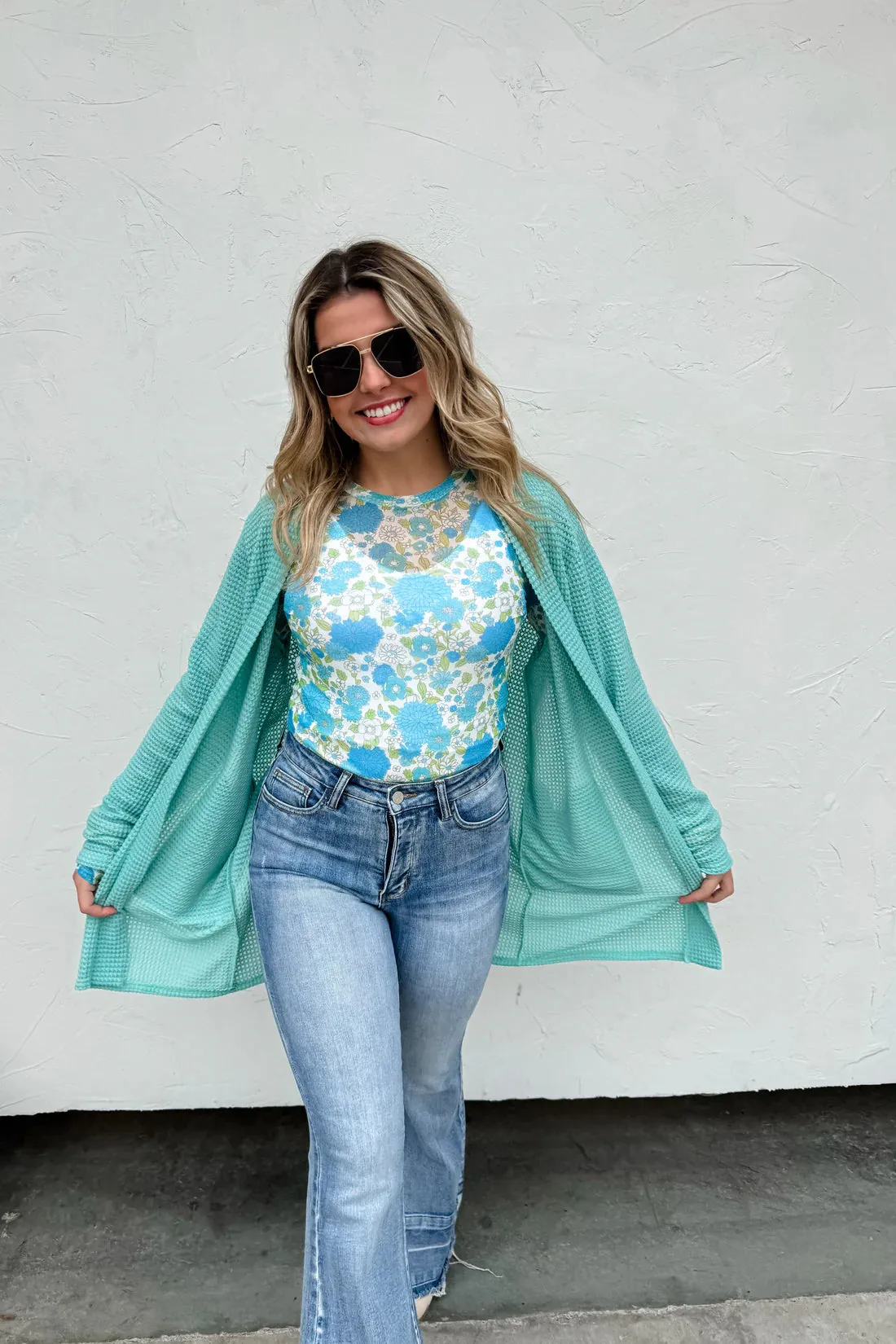 Vintage Floral Mesh Tops