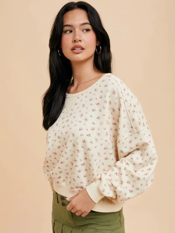 Vintage Rose Terry Pullover