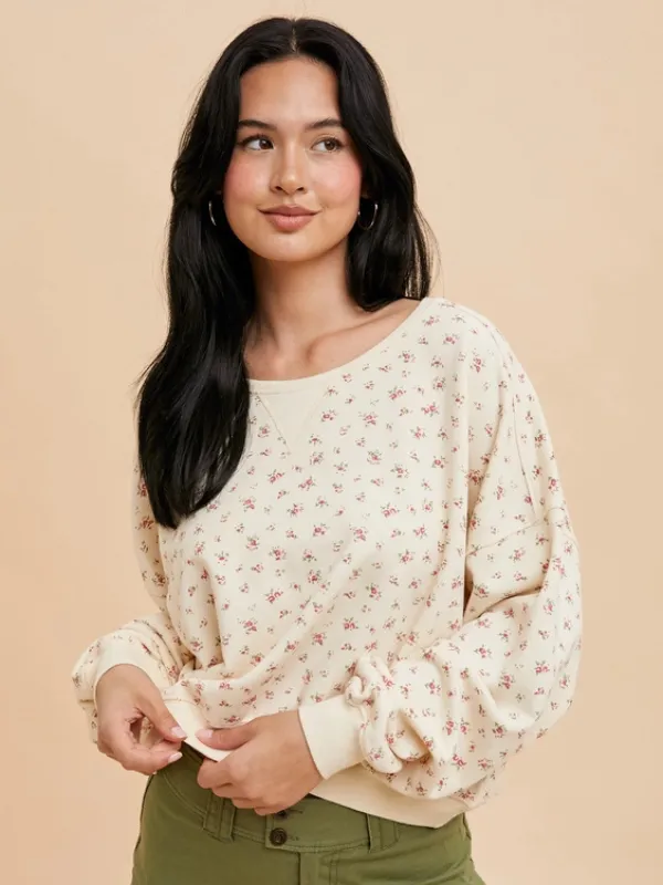 Vintage Rose Terry Pullover