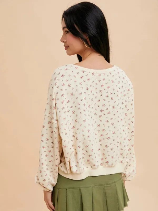 Vintage Rose Terry Pullover