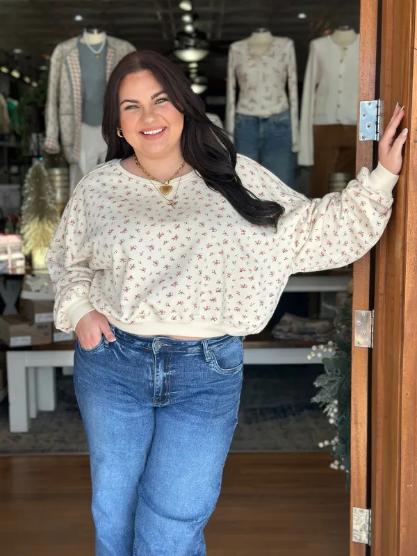 Vintage Rose Terry Pullover