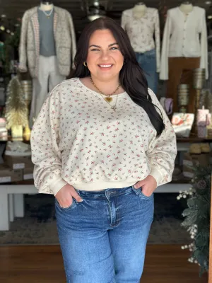 Vintage Rose Terry Pullover