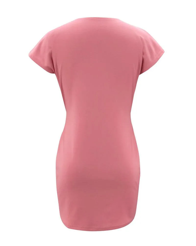 Way To Style Bodycon Mini Dress - Pink