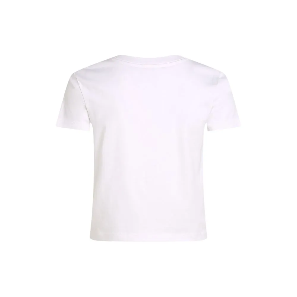 White Cotton Rigenerato Tops & T-Shirt