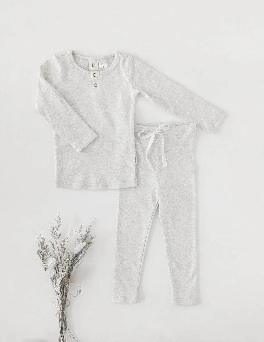 Willow Long Sleeve Top | Loungewear Edition - Marle Grey