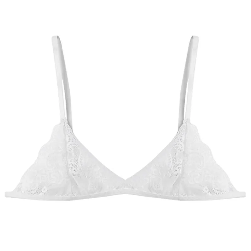 Women Ladies Floral Lace Bustier Crop Top Strappy Crochet Bra Camisole Cropped Halter Tank Tops Z1