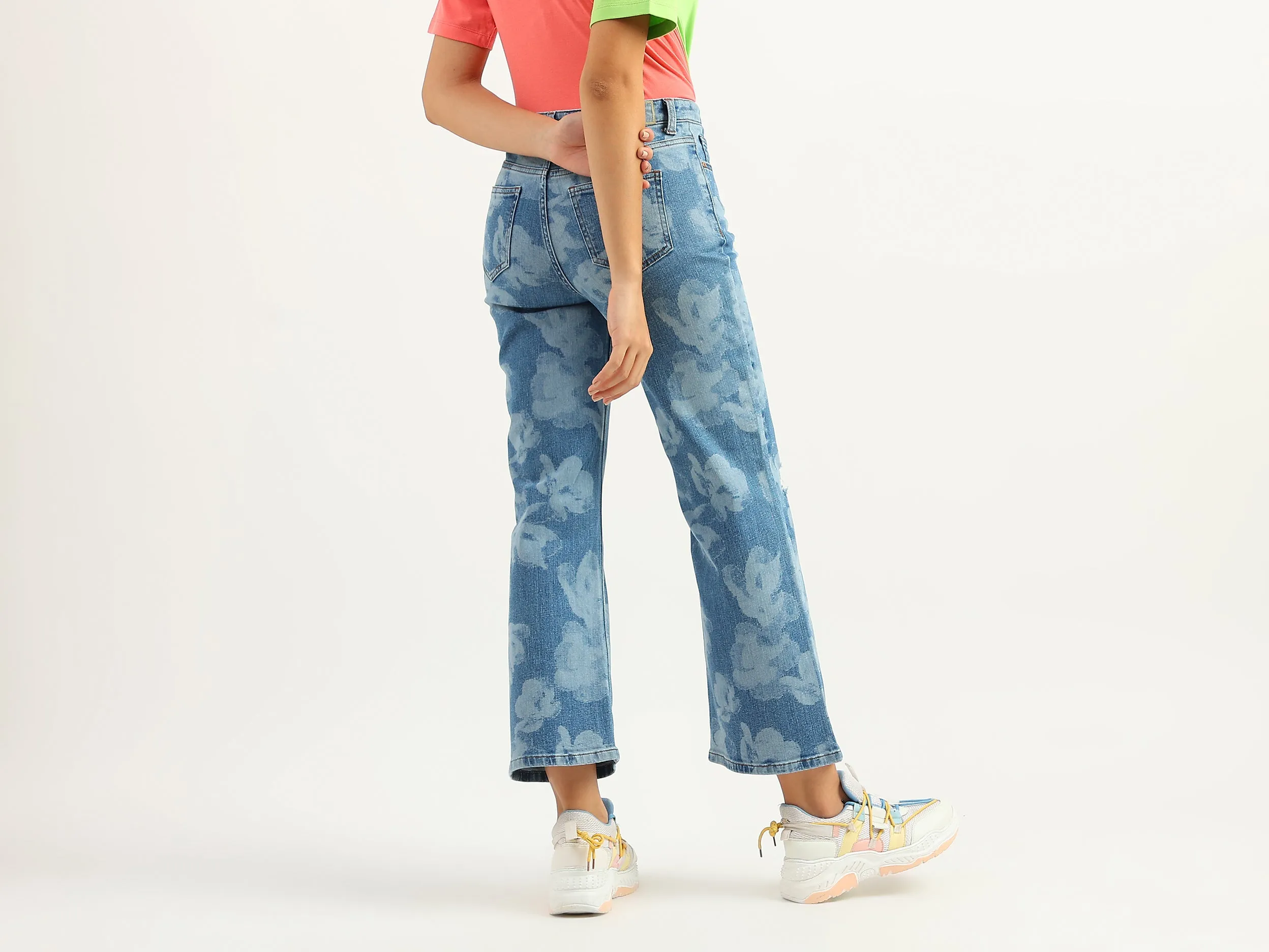 Women Printed Slouchy Fit Jeans