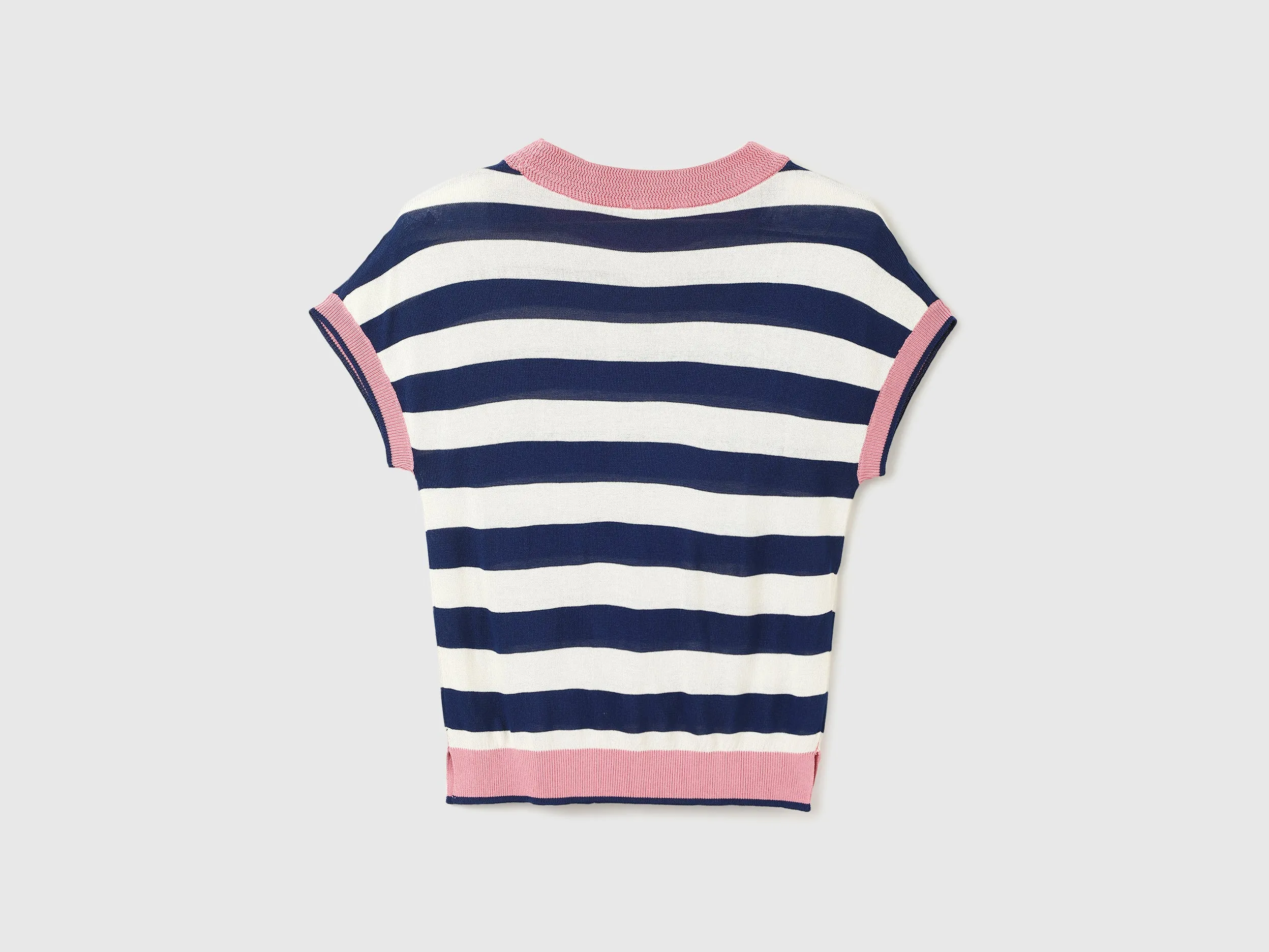 Women Striped Round Neck Top
