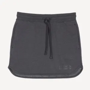 Womens Fleece Straight Mini Skirt - Woodland Grey
