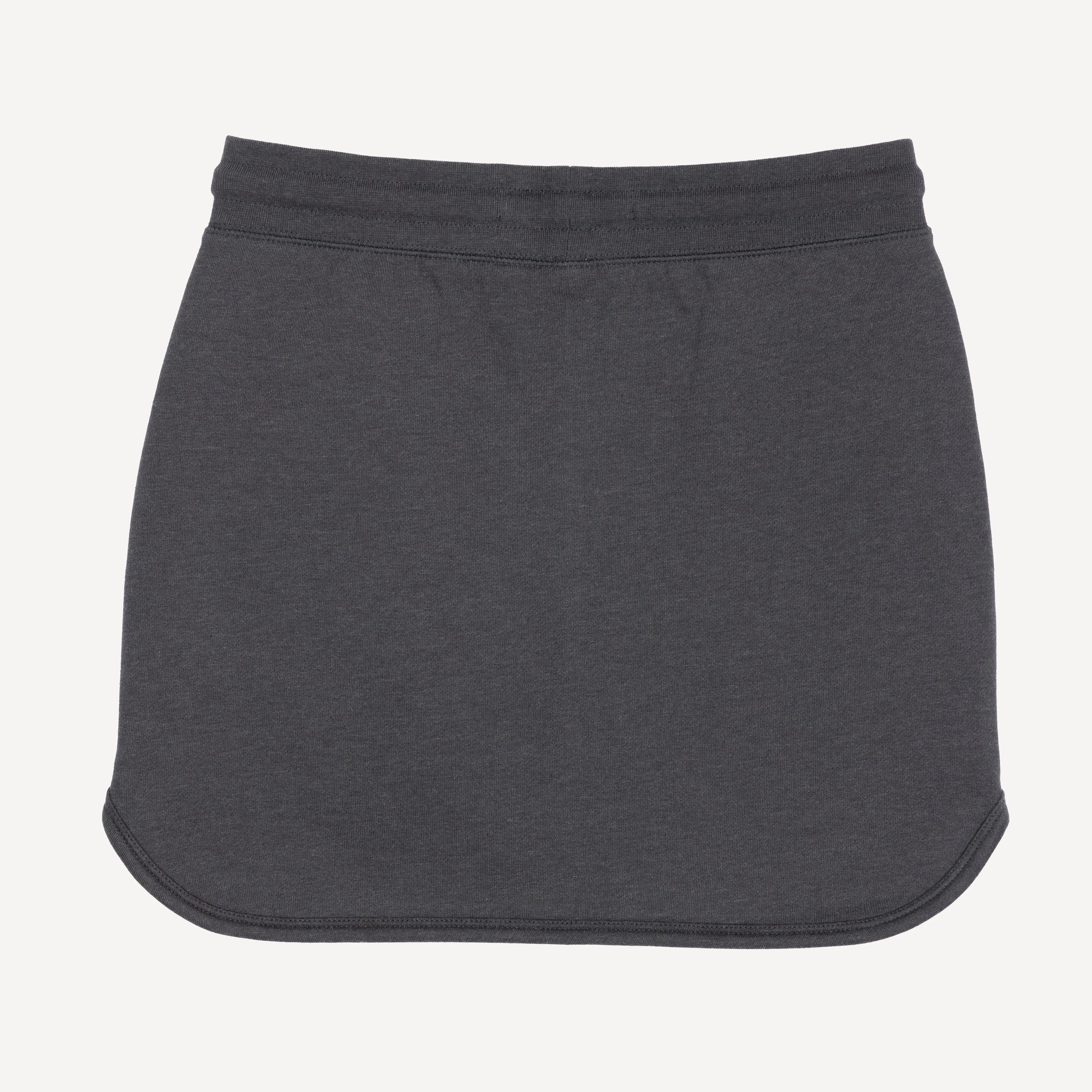 Womens Fleece Straight Mini Skirt - Woodland Grey
